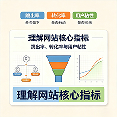 雅安建站-理解网站核心指标:跳出率、转化率与用户粘性