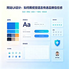 汉源建站-网站UI设计：如何用视觉语言传递品牌信任感